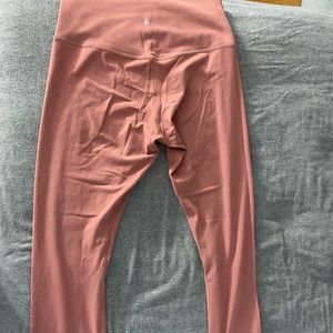 Size 10 Lululemon Align Leggings 25” Dusty Rose